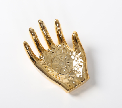 Golden Serenity Jewelry Tray