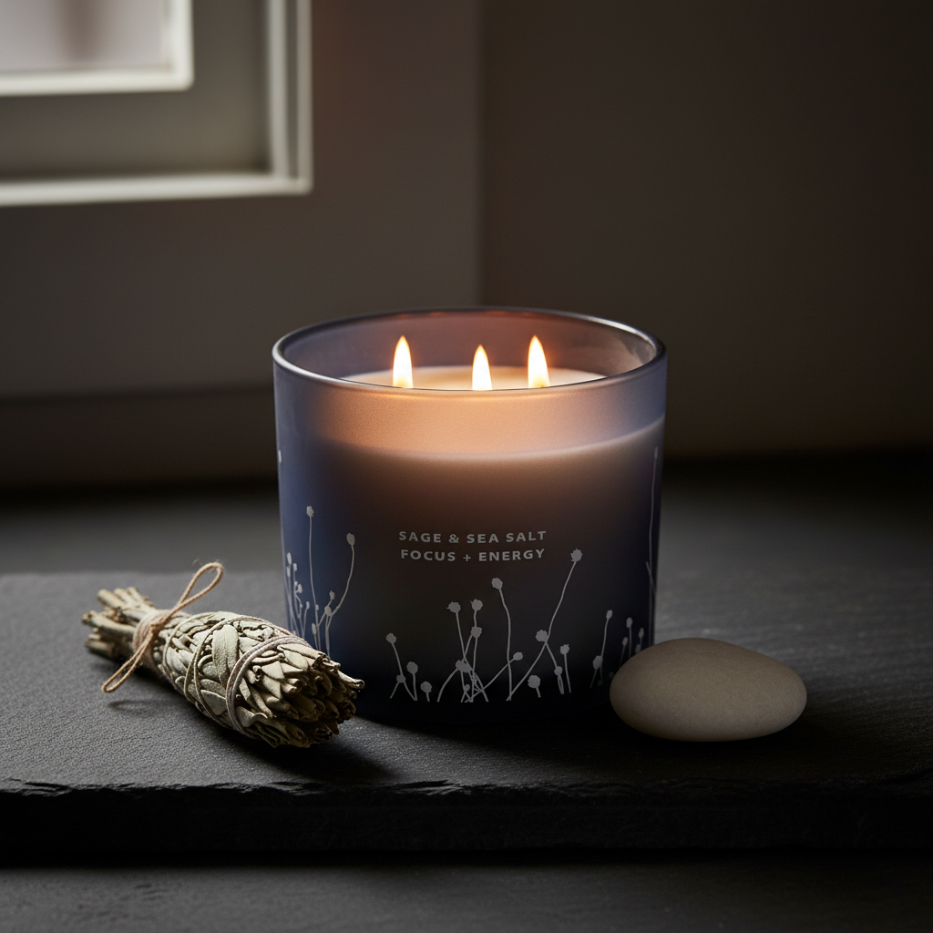 Sage & Sea Salt Wellness Candle