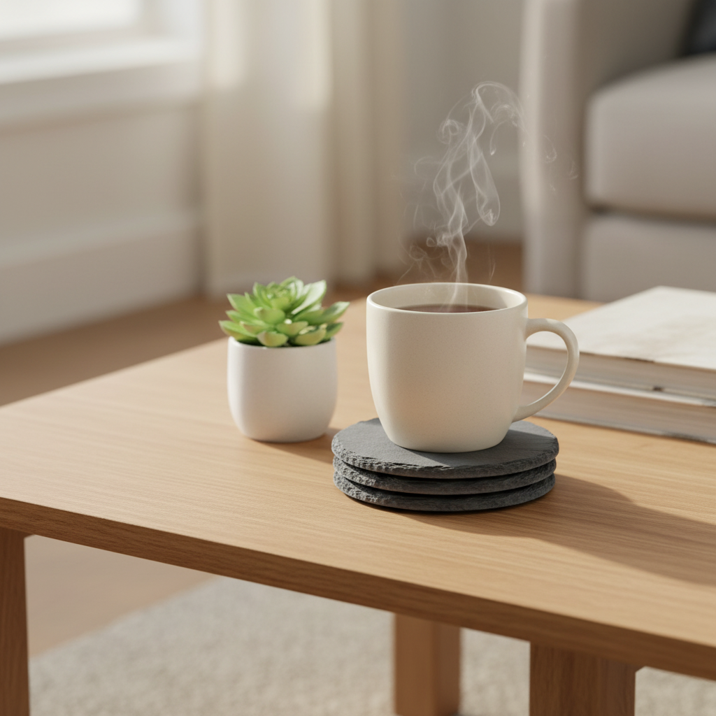 Slate Stone Coaster Set